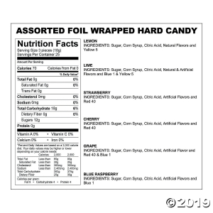 Silver Foil-Wrapped Hard Candy (79 Piece(s))
