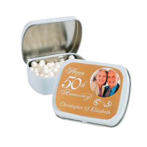 Custom Photo 50th Anniversary Mint Tins (24 Piece(s))