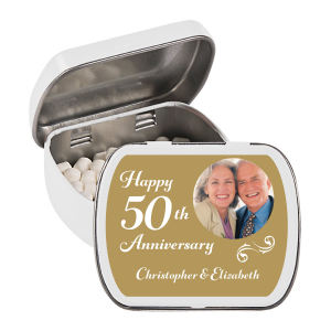 Custom Photo 50th Anniversary Mint Tins (24 Piece(s))
