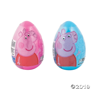 Peppa Pig Jumbo Candy-Filled Plastic Easter Egg - 1 Pc.