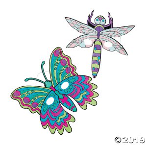 Color Your Own Bug & Butterfly Masks (Per Dozen)