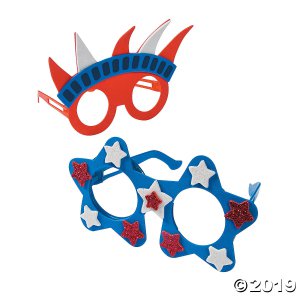 Patriotic Glasses Craft Kit (Makes 12)