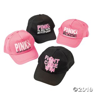 Breast Cancer Awareness Baseball Hat Assortment (Per Dozen)