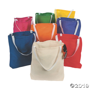 Medium Canvas Tote Bag Assortment (50 Piece(s))