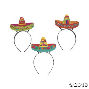 Fiesta Sombrero Head Boppers (Per Dozen)