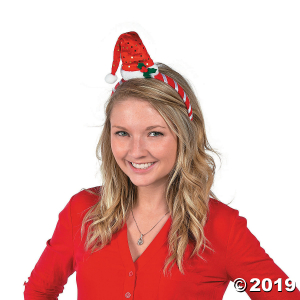 Mini Santa Hat Headbands (6 Piece(s))