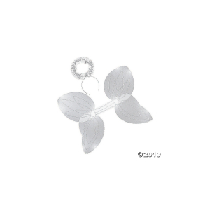 Kid's White Angel Wings & Halo Headband