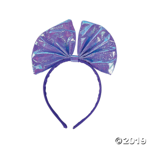 Iridescent Bow Headbands (Per Dozen)
