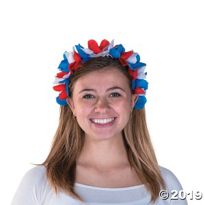 Patriotic Flower Headbands (Per Dozen)