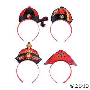 Chinese New Year Hat Headbands (Per Dozen)