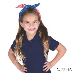 Kid's Patriotic Wired Headbands (6 Piece(s))