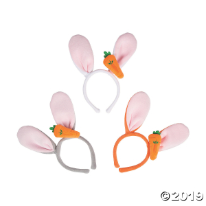 Bunny Ears with Carrot Headband (1 Set(s))