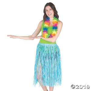 Adult's Dyed Raffia Hula Skirts (Per Dozen)