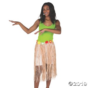 Adult's Hula Skirts with Flowers (6 Piece(s))