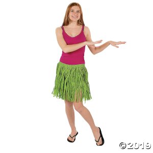 Adult's Mini Hula Skirts (Per Dozen)