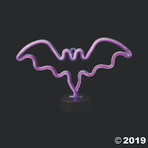 Neon Bat Indoor Light Halloween Decoration (1 Piece(s))
