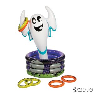 Inflatable Scary Ghost Cooler Ring Toss Game (1 Set(s))
