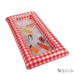 Inflatable Red Gingham Buffet Cooler (1 Piece(s))