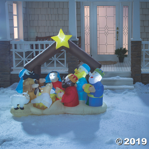 Inflatable Light-Up Nativity Scene (1 Piece(s))