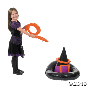 Inflatable Witch Hat Ring Toss Halloween Game (1 Set(s))