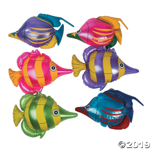 Inflatable Tropical Fish (Per Dozen)