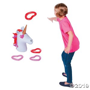 Inflatable Valentine Unicorn Ring Toss Game (1 Set(s))