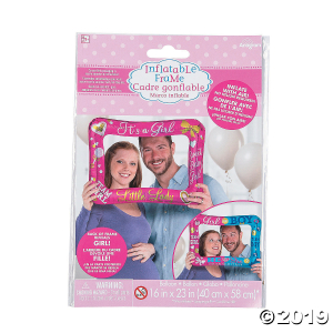Inflatable Girl Gender Reveal Frame Mylar Balloon (1 Piece(s))
