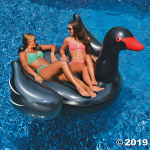 Swimline Inflatable Giant Black Swan Pool Float (1 Piece(s))