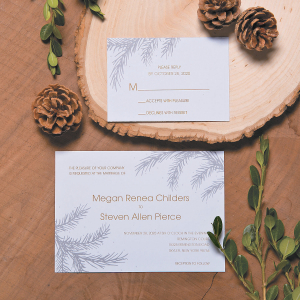 Personalized Winter Wedding Response Cards (25 Piece(s))