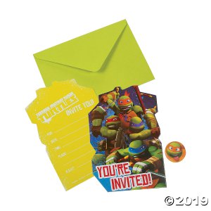 Teenage Mutant Ninja Turtles Invitations (8 Piece(s))