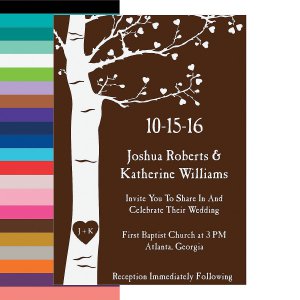 Personalized Tree Wedding Invitations (25 Piece(s))