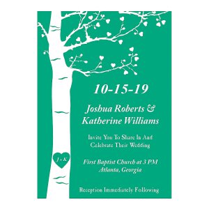 Personalized Tree Wedding Invitations (25 Piece(s))