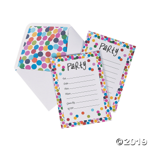 French Bull® Birthday Dots Invitations (10 Piece(s))