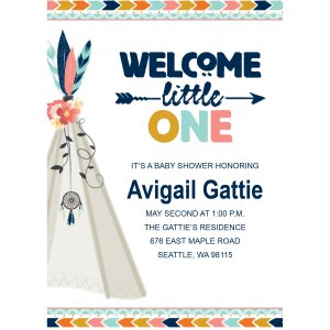 Personalized Tribal Baby Shower Invitations (25 Piece(s))