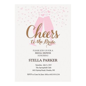 Personalized Cheers Bridal Shower Invitations (10 Piece(s))