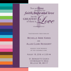 Personalized Faith Wedding Invitations (25 Piece(s))