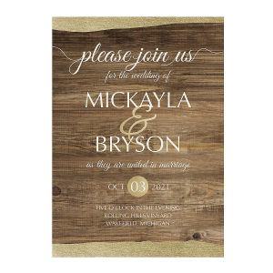 Personalized Rustic Chic Invitations (25 Piece(s))