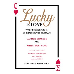 Personalized Lucky in Love Invitations (10 Piece(s))