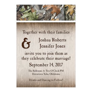 Personalized Camo Wedding Invitations (25 Piece(s))