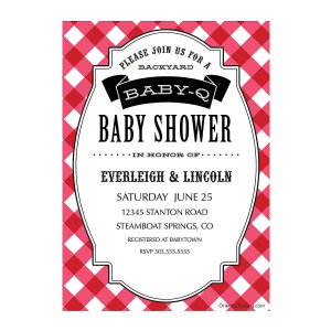 Personalized Baby-Q Baby Shower Invitations (25 Piece(s))