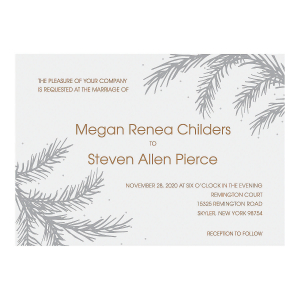 Personalized Winter Wedding Invitations (25 Piece(s))