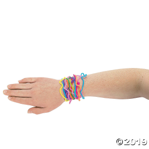 Fun Band Rubber Bracelets Assortment (500 Piece(s))