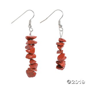 Red Stone Earrings Craft Kit (3 Pair)