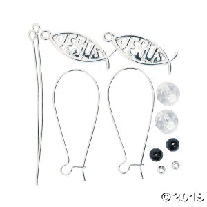 Jesus Fish Earrings Craft Kit (2 Pair)