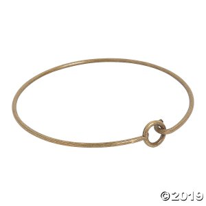 Antique Goldtone Loop Bangle Bracelets (6 Piece(s))