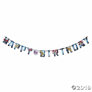 Transformers Add-An-Age Birthday Paper Banner (1 Piece(s))