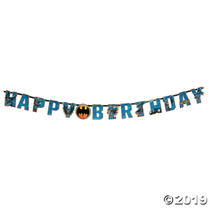 Batman Add-An-Age Birthday Paper Banner (1 Piece(s))