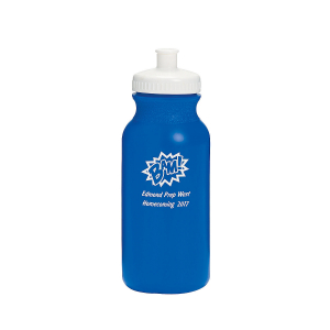 Opaque Blue Superhero Personalized Plastic Water Bottles (50 Piece(s))