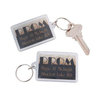 Personalized Gold Prom Keychains (Per Dozen)