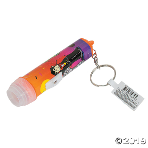 Mini Halloween Flashlight Keychains (Per Dozen)